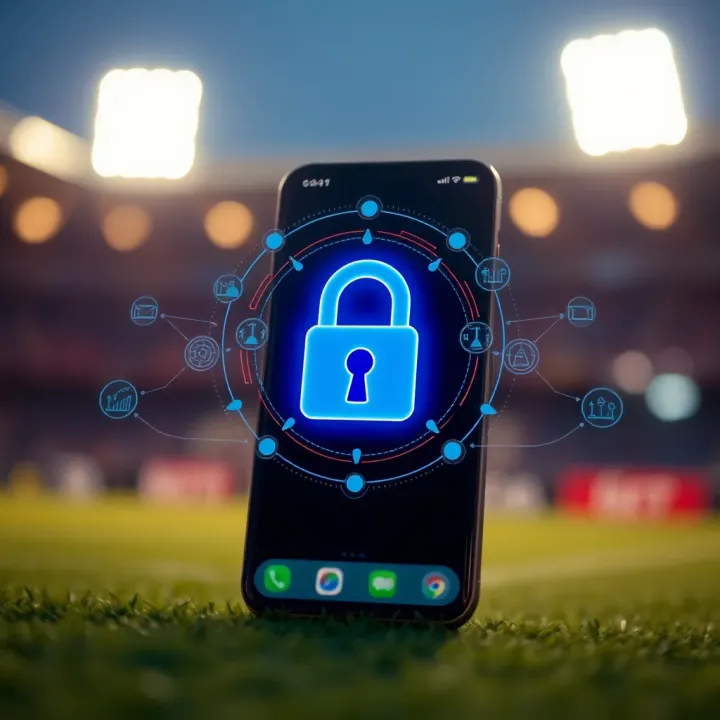 Enhancing Security for MSport Accounts Secure account protection concepts with a lock symbol and digital security elements around a betting app