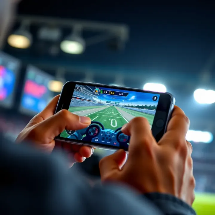 Enjoying MSport Aviator Gameplay on Your Mobile Device Smartphone showing MSport Aviator gameplay with user interface elements and controls visible