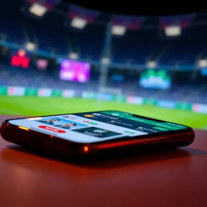 Msport App Interface on Mobile Device Smartphone screen displaying the Msport app interface with betting options