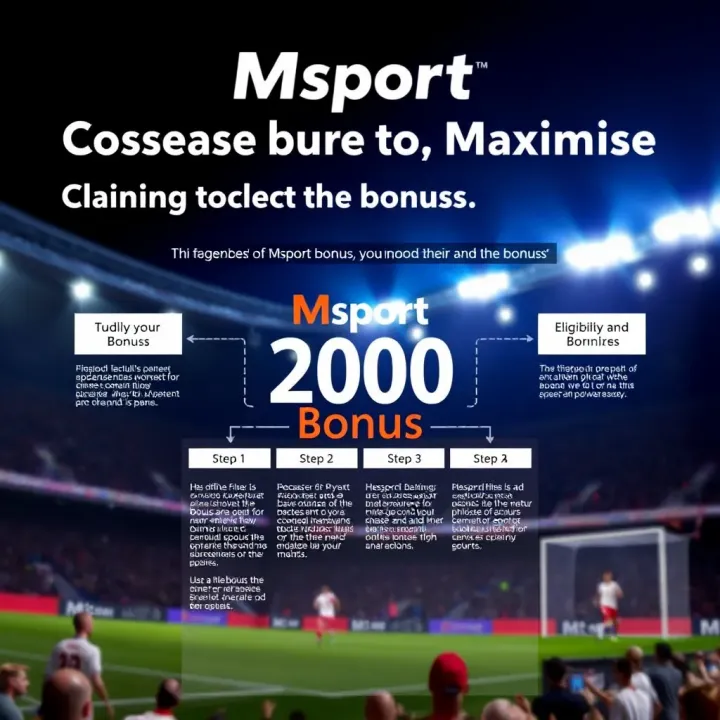 Guide to Claiming the Msport Bonus Offer Diagram illustrating the process of claiming the Msport bonus offer with emphasis on eligibility and steps