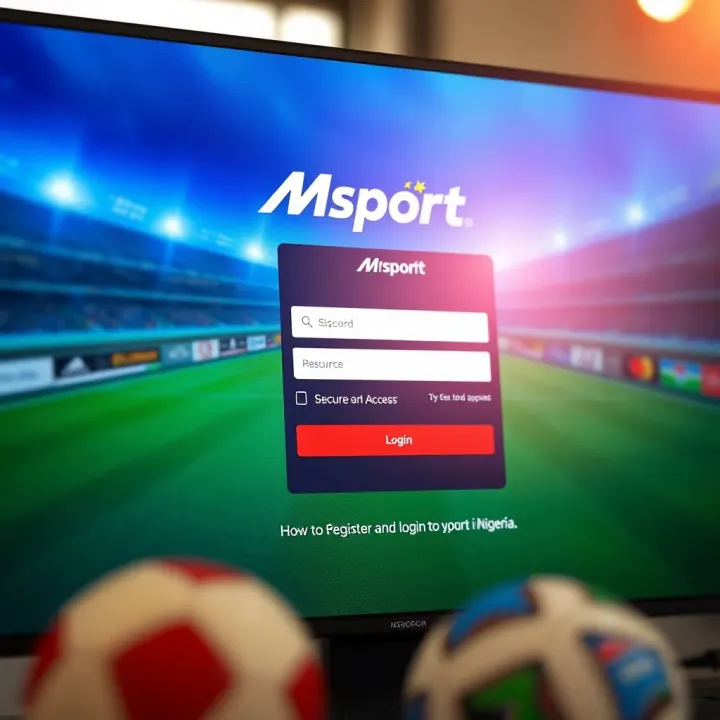 Msport Platform Login Interface in Nigeria User interface showing Msport platform login screen with secure access features