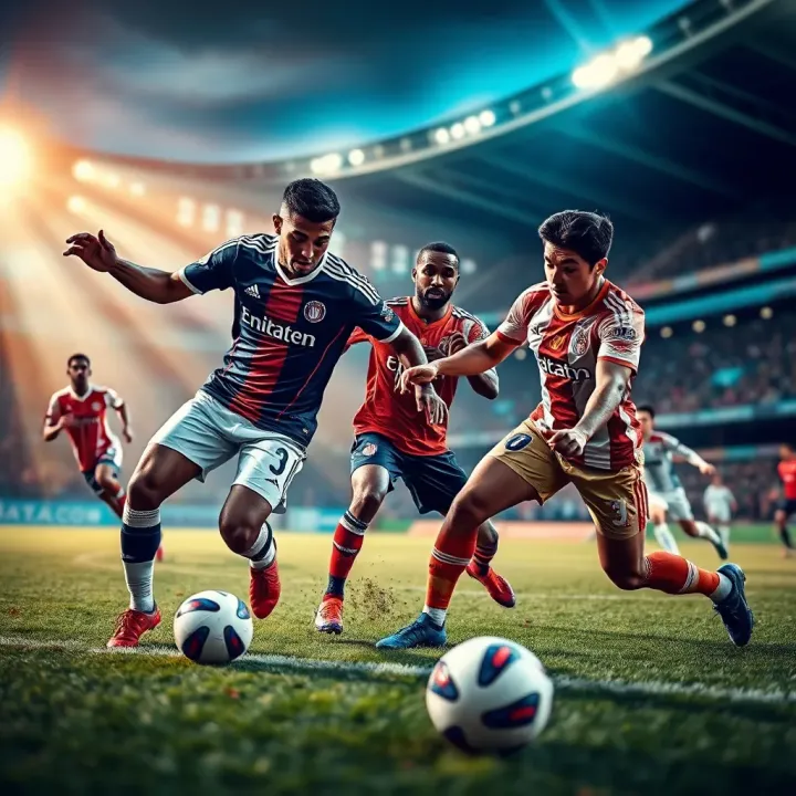 Competitive Clash in the MSport Premier League Dynamic football match showcasing intense competition between two teams in the MSport Premier League