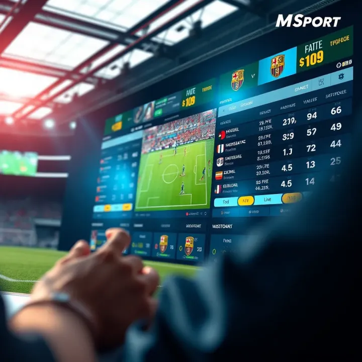 A digital sports betting dashboard displaying various football matches and live odds