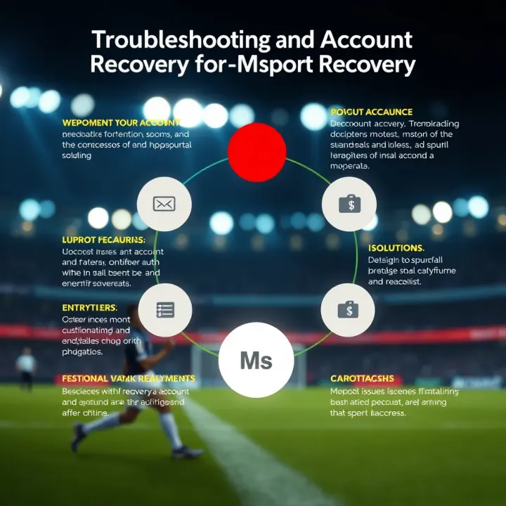 Diagram illustrating common issues and solutions for Msport account access and recovery