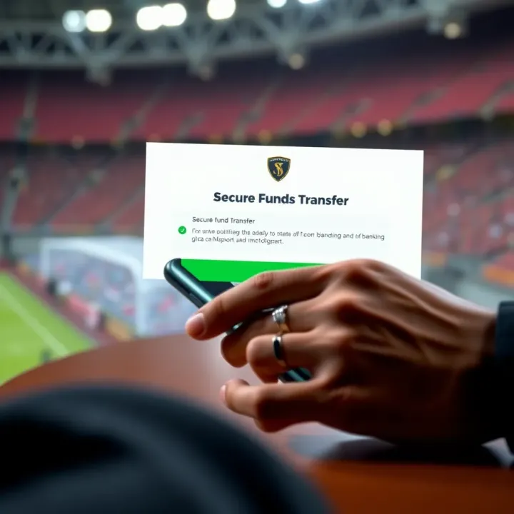 Confirmation of Secure Funds Transfer Secure online banking transaction confirmation on a digital device