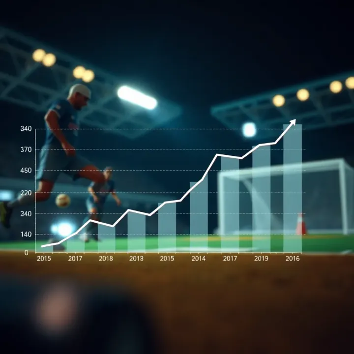 Growth and Economic Influence of Sports Betting in Nigeria Graph illustrating the growth and economic impact of the sports betting industry in Nigeria