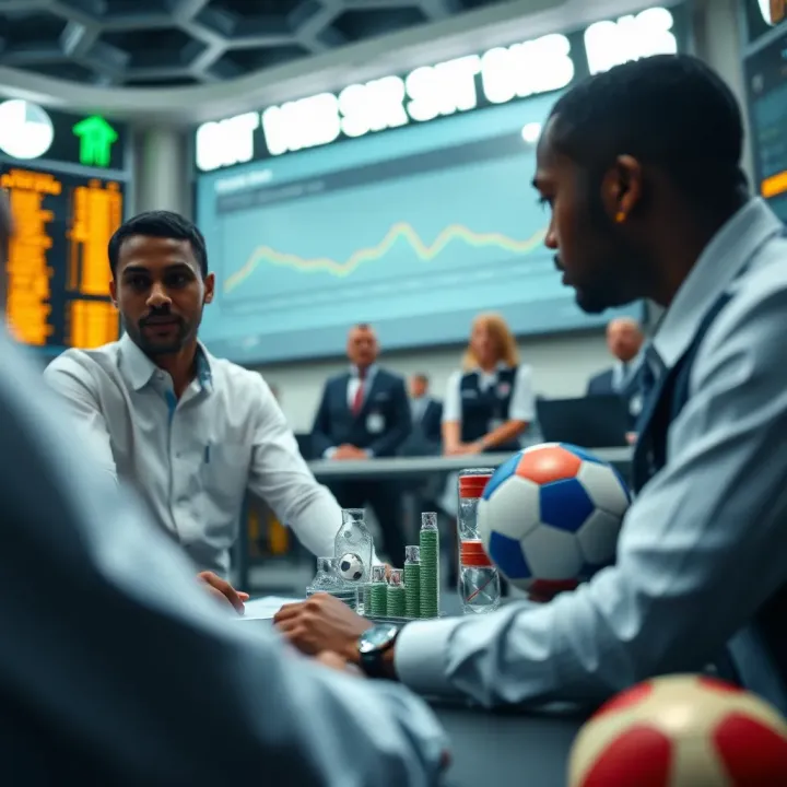 Strategic Risk Management for Betting Success Illustration of a strategic plan with data charts and risk management icons relevant to Sporty Bet wagering