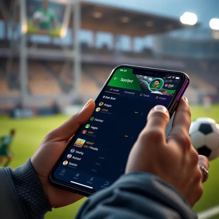 User-friendly SportyBet Nigeria sports betting platform interface on a mobile device