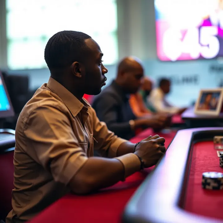 Illustration showing lawful gambling activities and safety tips for players in Nigeria