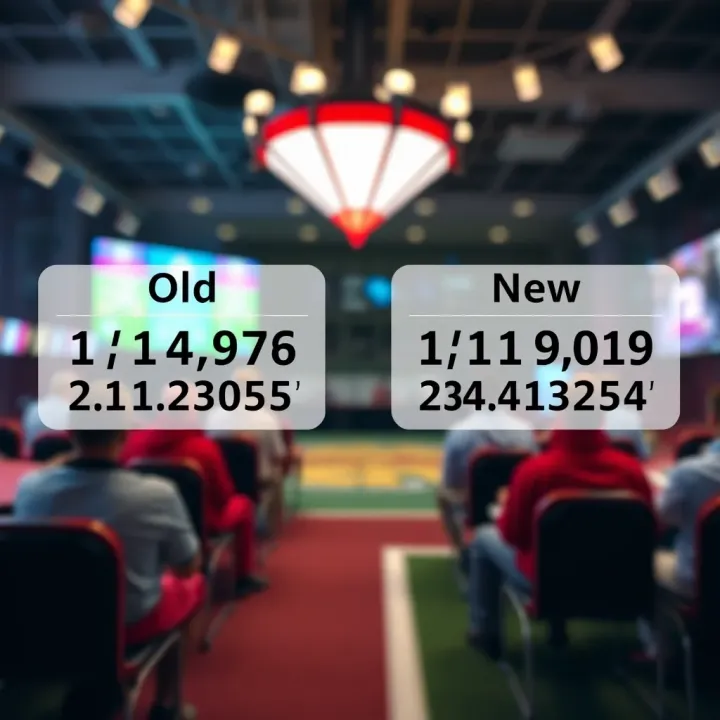 Diagram illustrating the distinction between old and new MSport account numbers